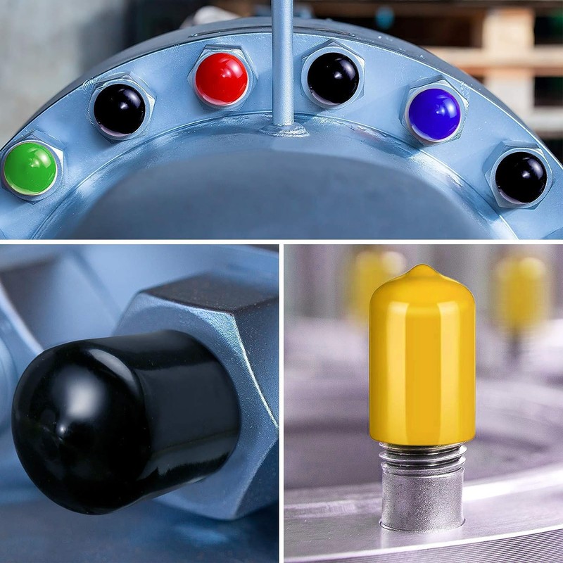 185 Pcs Rubber End Caps Screw Protective Caps Bolt Caps
