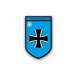 Sticker/Sticker Transportation Battalion 370 Trspbtl Hochwald Kaserne Hermes Keil Germany German Army Reserve Command 3 Army Insignia Emblem 4x7 cm # A2330