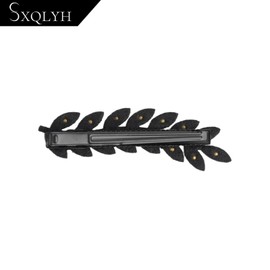 SXQLYH 4 Pieces Hair Clips Rhinestone Hair Clips Leaf Hair Clips Non-Slip Crocodile Hair Clips Hair Accessories for Girls Women