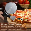 Professional Pizza Cutter & Crust Cutter 2 in 1, Steel