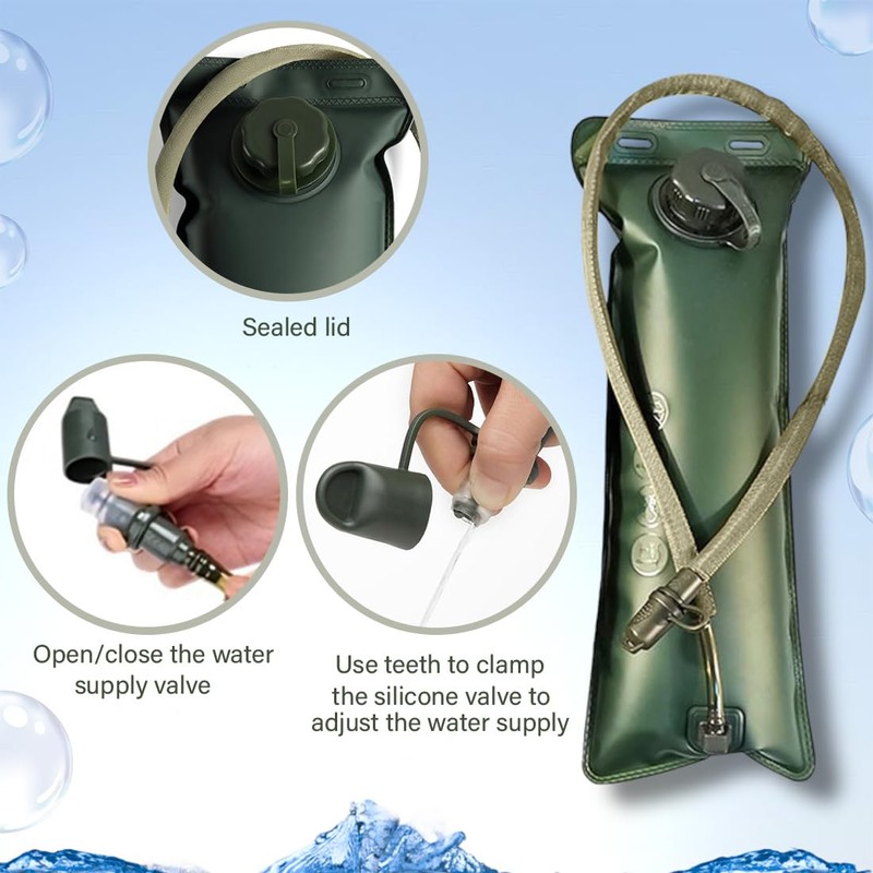 CATOR Hydration Bladder 2L Water Bladder for Hydration Backpack, Outdoor