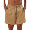 OLEMEK Men's Summer Board Shorts Quick-Drying Shorts with Liner Swim