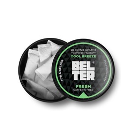 BELTER BELTER Fresh Cool Breeze Mint Pouches ?C 3 Pack (60 Count) ?C Sugar Free Pouch Mints with Menthol & Xylitol ?C Spearmint Flavor ?C Travel Friendly, No Gum, No Chew