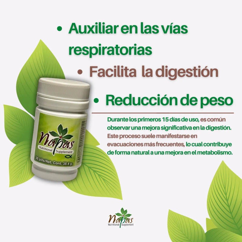 Napas Supplement Nutritional Sin Sabor