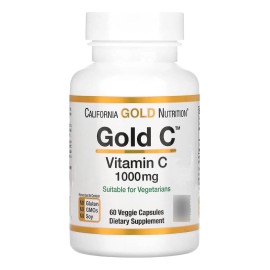 Vitamina C 1000mg 60 Caps California Gold Nutrition U.s.a. Sabor Sin sabor