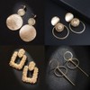 TOEECY 13 Pairs Statement Earrings for Women Girls Geometric Round