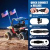 LMYYGOO 2PCS 3FT RGB LED Whip Light with Spring Base