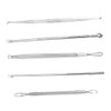 AKORD Stainless Steel Blackhead Acne Pimple Extractor Remover Removal Tool