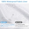PILOTSHARK No Hook Waffle Weave Shower Curtain Set with Snap-in