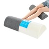 Zickskt Knee Pillow for Back Sleeping, Gel Memory Foam Leg