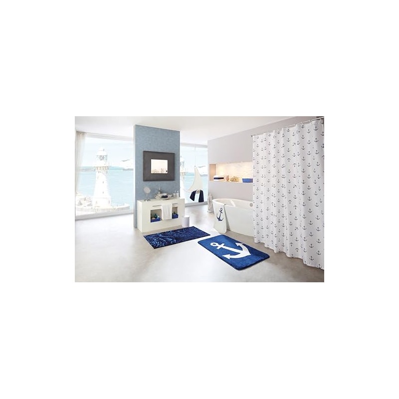 Kleine Wolke Anchor Fabric Shower Curtain 120 x 200 cm