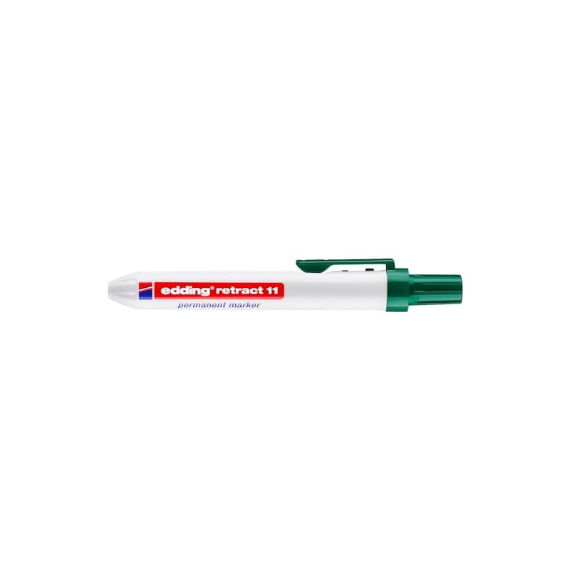 Edding Permanent retract 11 markers green 1.5-3 mm, pack of
