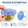 6pcs Reusable Silicone Stretch Lids, Six-piece Set Of Silicone Fresh-keeping