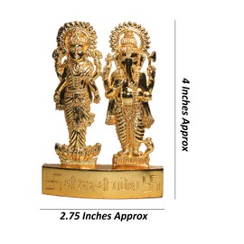 IndianStore4All Laxmi Ganesha Energized Statue (Idol) - Lakshmi Ganesh Murti