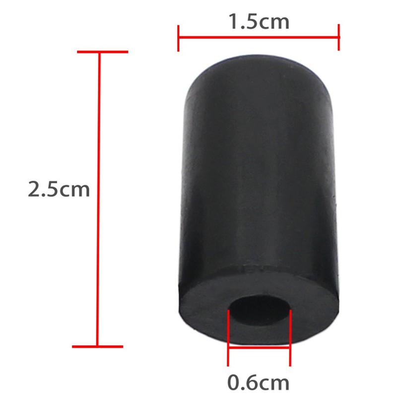 Cello Endpin Protector,5Pcs Portable Black Cello Rubber Endpin Tip Protector