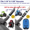 Portek Turbo Brush Head for 1-1/4" 1-3/8"(35mm) Vacuum Cleaners, Turbohead