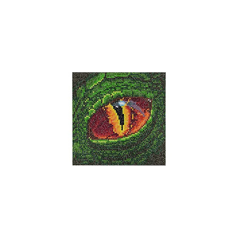 Diamond Art By Leisure Arts DMA Kit8x8 Sparkle Dragon Eye,