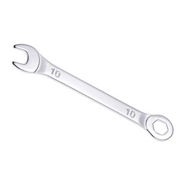 CoCud Combination Wrench, 10mm Metric Box Open End 6-Point Design 15-Degree Offset, Double Ended Box and Open End - (Applications: for Home Repairs)