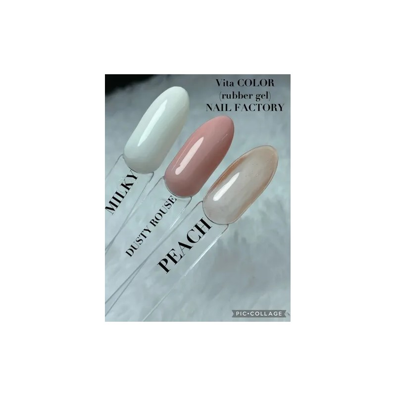 Vita Color Rubber Gel One Shot Con Vitaminas Y Calcio