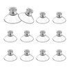 BZKSER Transparent Plastic Suction Cups, Pack of 12, Transparent Suction
