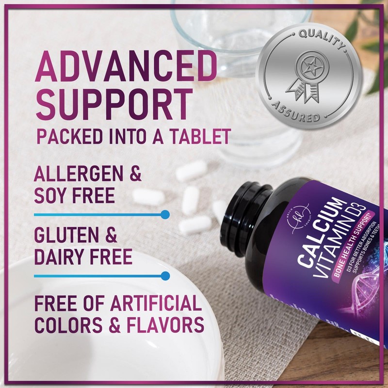 Calcium Supplement 1200 mg - with Vitamin D3 for Best