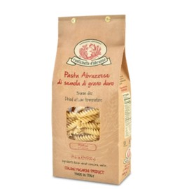 Rustichella d'Abruzzo Fusilli - 500g Classic Spiral Pasta - Made from Durum Wheat - Cooks in 9-11 Minutes - Perfect for Sauces, Salads, or Baked Dishes