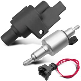 Diesel Heater Fuel Pump Fit for 2KW 3KW 5KW 8KW Diesel Parking Heater, 12V Parking Quiet Pump with Plastic Protective Cover for Reducing Noise