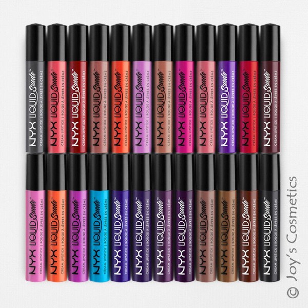 12 NYX Liquid Suede Cream Lipstick -Matte "Pick Your 12 Color" *Joy's cosmetics*
