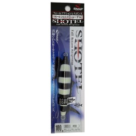Shaut! Shoutel Metal Jig, 3.5 oz (100 g), Glow Dot Black Zebra #59 136SO Lure