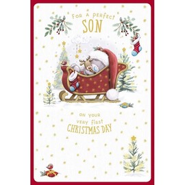 Me To You Bear Son's 1st Christmas Christmas Card