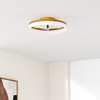VOLISUN Low Profile Ceiling Fans with Lights and Remote,15.7in Modern