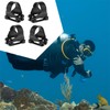 4 Count Snorkel Clip Keeper Retainer for Diving Snorkel Breathing