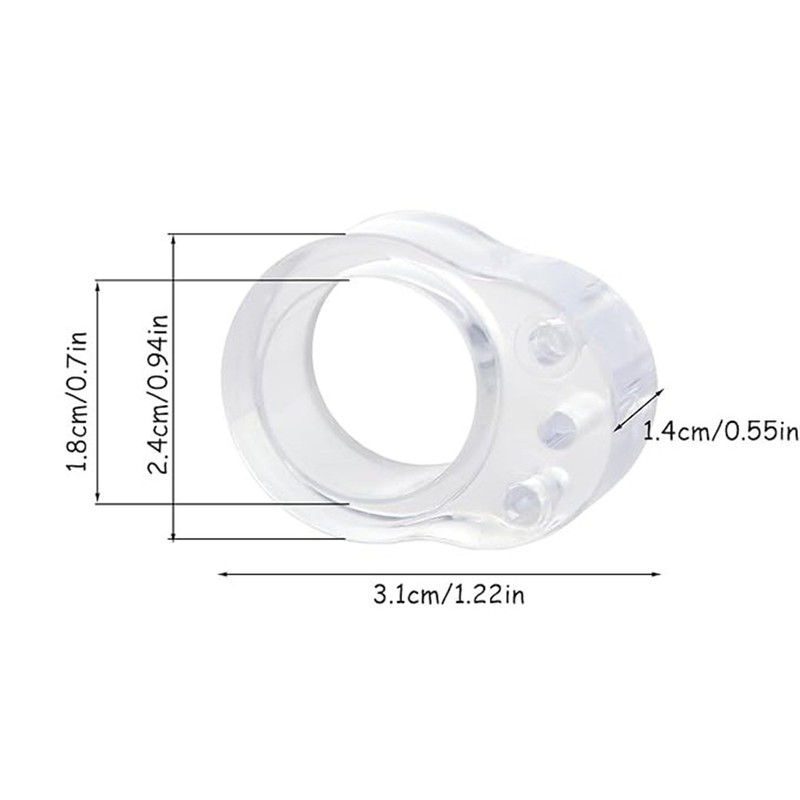 HKB Door Handle Buffer - Pack of 10 Transparent Door