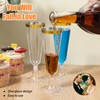 Grevosea 100 Pack Plastic Champagne Flutes, 5.5 Oz Disposable Hard