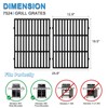 Adviace 17.5 Inch 7638 Cast Iron Grill Grates Replacement for