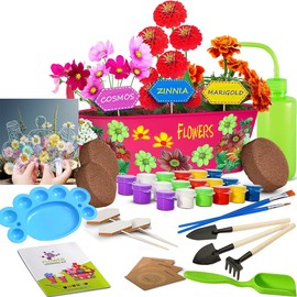 Paint & Plant Flower Growing Kit - Easter Gifts for Girls & Boys Ages 5, 6, 7, 8, 9, 10, 11 & 12 Year Old Girl , Fun Children Gardening Kits, Art Projects for Ages 5-12 Years