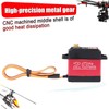 High Torque Servo, Waterproof Metal Gear Servo Fast Reaction for
