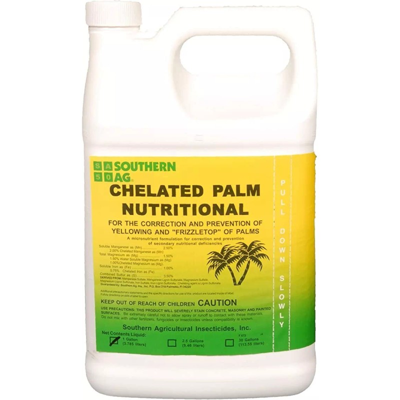 Southern Ag Chelated Palm Nutritional Spray 128oz Prevention of Yellowing