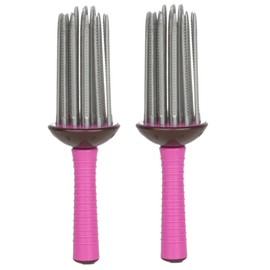 Hair Curling Roll Comb 2PCS 8.7 Inch Self-Grip Curly Hair Styler Tool Portable Hair Rollers Anti‑slip Air Volume Curling Comb for Professional Home Personal DIY Hair Styles Hair Curling Roll Comb Hai