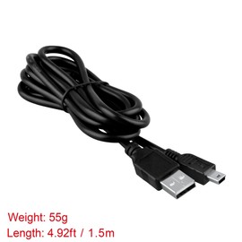 PGENDAR 5ft USB PC DC Power Charger Data Cable Cord for GO Pro HD Hero 1080 Camera Cam