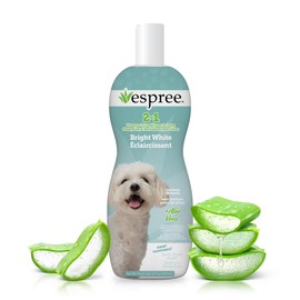 Espree Bright White Whitening Shampoo & Conditioner for Dogs, Stain-Removing, Brightening Formula for White and Light-Coated Pets, Gentle Whitening and Hydrating for Sensitive Skin, 20oz