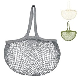 Esschert Design USA TP337S Blue/Green/Tan Mesh Shoulder Tote Shopping Bag Beach Bag, Blue/Green/Light Brown