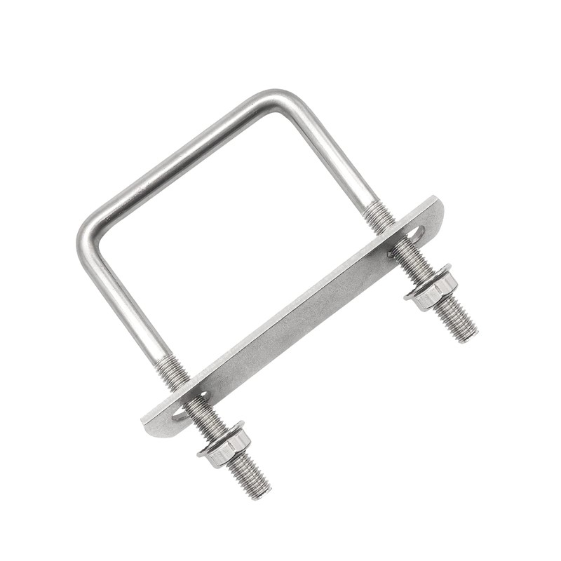 HOLAHOLA U Shackle Threaded M8 Shackle Bolt 100x71mm U Bolt