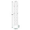 Arcadia Garden Products TR03 Arched Garden Trellis 6' x 10",