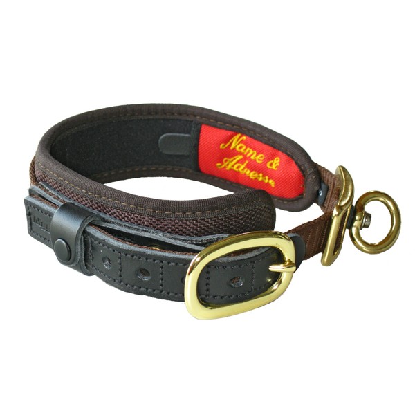 Niggeloh Deluxe Dog Collar, Brown, X-Small