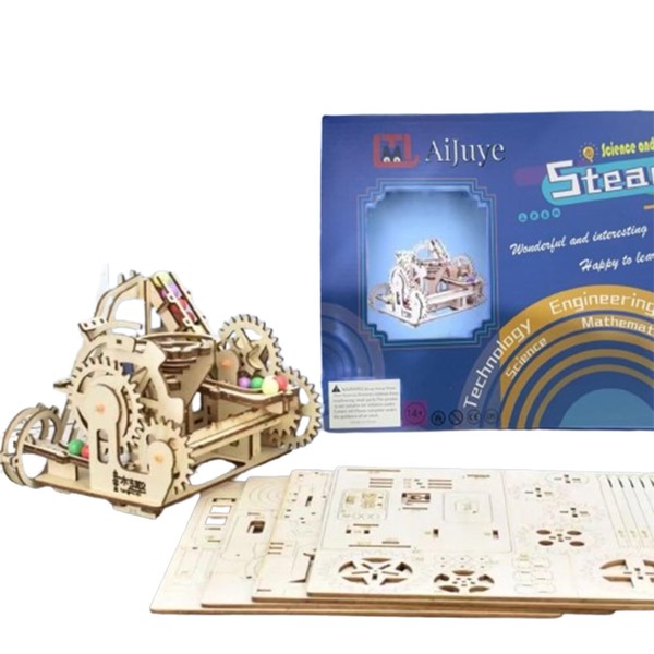 AIJUYE 3D Wood Puzzle, Building Kit, Electric Ball, Educational Toys