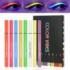 LOPHE Colourful Eyeliner Set, 8 Colours, Wipe and Waterproof Coloured