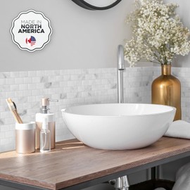 SMART TILES Peel and Stick Backsplash - 5 Sheets of 9.74" x 9.8" - 3D Adhesive Peel and Stick Tile Backsplash for Kitchen, Bathroom, Wall Tile, SM1098-5