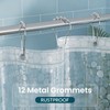 Titanker Clear Shower Curtain Liner with Pebble Pattern, Medium Weight