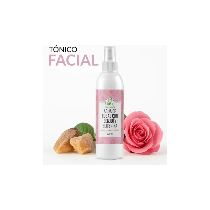 Agua De Rosas Con Benjuí & Glicerina (500ml)